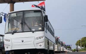 Llegan a Nicaragua 150 nuevos buses para el pueblo 