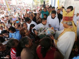 Jinotepe da gran recibimiento a Cardenal José Leopoldo Brenes