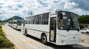 Llegan a Nicaragua 150 nuevos buses para el pueblo 