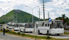 Llegan a Nicaragua 150 nuevos buses para el pueblo 