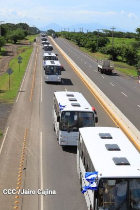 Llegan a Nicaragua 150 nuevos buses para el pueblo 