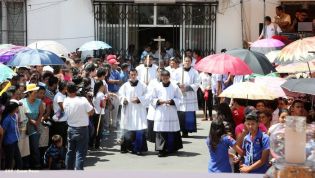 Jubiloso pueblo de Matagalpa recibe al Cardenal Leopoldo Brenes  