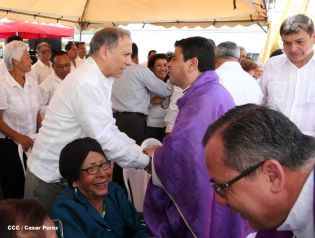 Jubiloso pueblo de Matagalpa recibe al Cardenal Leopoldo Brenes  