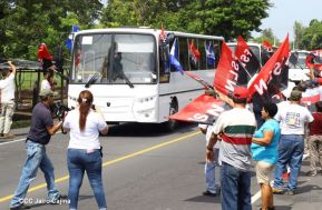 Segunda flota de buses rusos, porque  aquí Todos los Triunfos son del Pueblo!