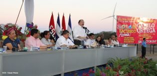 Presidente Daniel inaugura Parque Eólico “Comandante Camilo Ortega” en Rivas