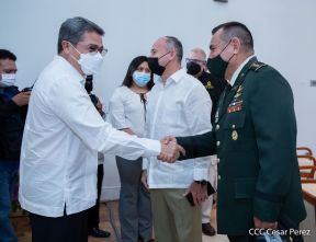 Reunión del Presidente Daniel Ortega y Compañera Rosario con el Presidente de Honduras Juan Orlando Hernández
