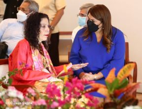 Reunión del Presidente Daniel Ortega y Compañera Rosario con el Presidente de Honduras Juan Orlando Hernández