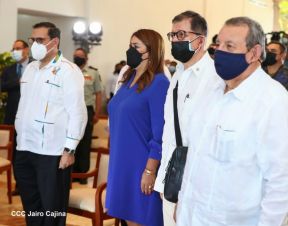 Reunión del Presidente Daniel Ortega y Compañera Rosario con el Presidente de Honduras Juan Orlando Hernández