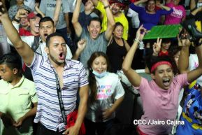 Pueblo celebra victoria del FSLN en las Elecciones Soberanas 2021