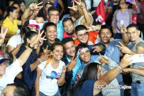 Pueblo celebra victoria del FSLN en las Elecciones Soberanas 2021