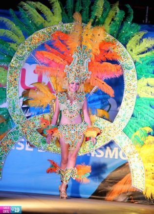Desfile de Traje de Fantasía en Carnaval Alegría por la Vida