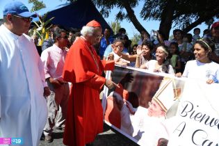 Cardenal Brenes visita Ticuantepe