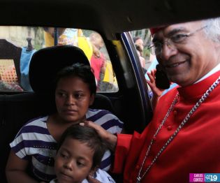 Cardenal Brenes visita Ticuantepe