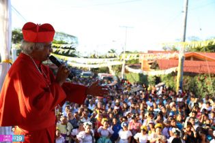 Cardenal Brenes visita Ticuantepe