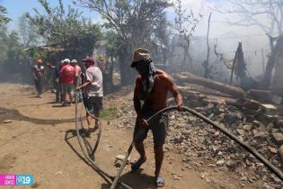 Cinco casas totalmente quemadas en barrio La Arenera de Ciudad Sandino