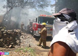 Cinco casas totalmente quemadas en barrio La Arenera de Ciudad Sandino