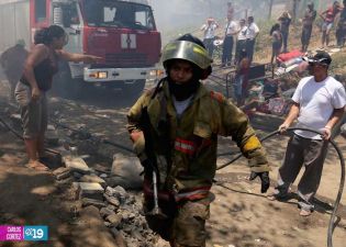Cinco casas totalmente quemadas en barrio La Arenera de Ciudad Sandino
