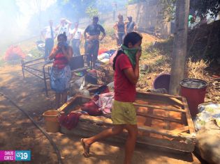 Cinco casas totalmente quemadas en barrio La Arenera de Ciudad Sandino