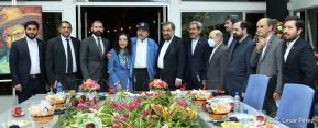 Presidente Daniel Ortega y Vicepresidenta Rosario en encuentro con delegación de Irán
