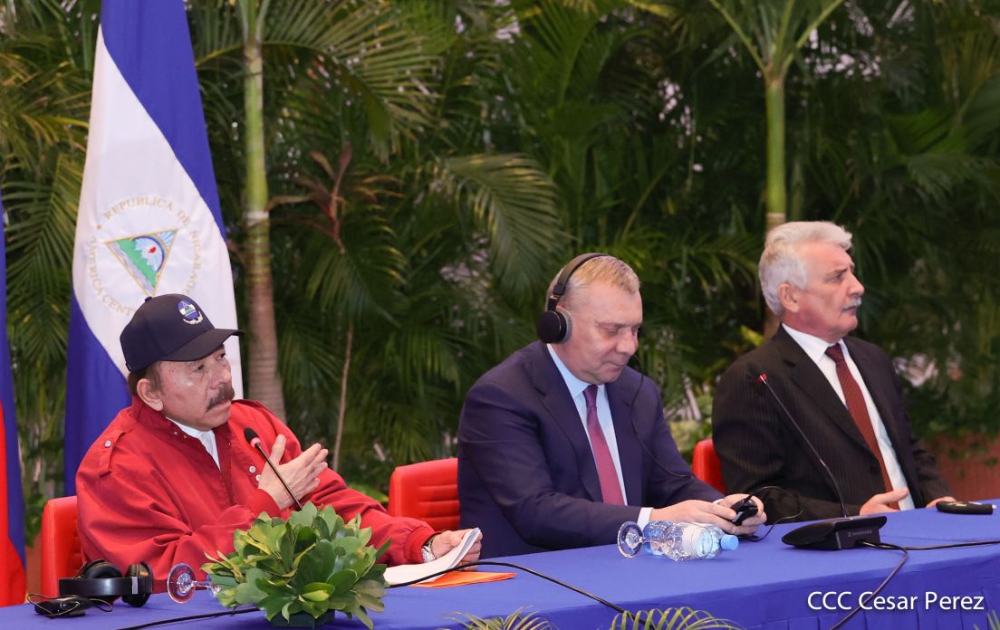 Federación de Rusia sostiene encuentro con el Presidente Daniel Ortega 