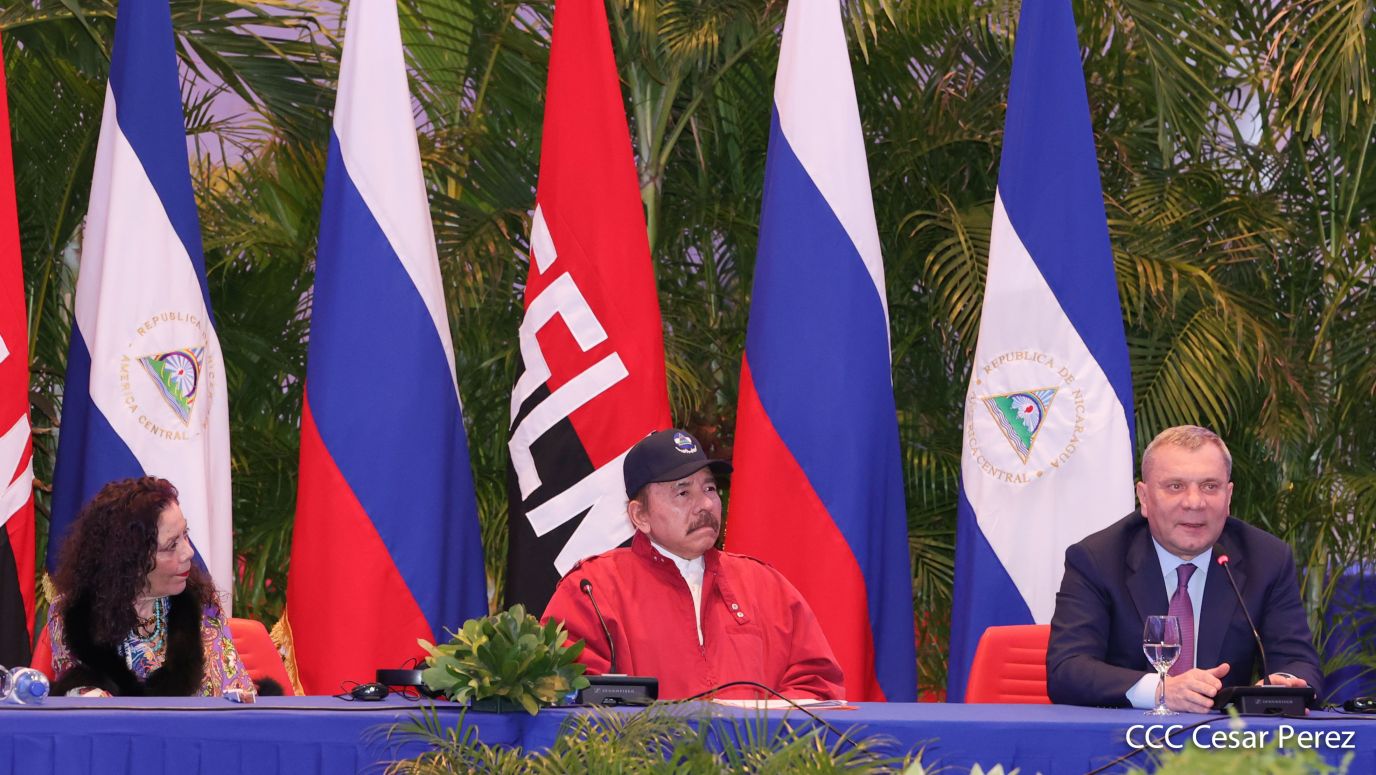 Federación de Rusia sostiene encuentro con el Presidente Daniel Ortega 