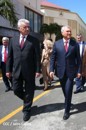 Delegación de la Federación Rusa, encabezada por el Presidente de la Duma Estatal de Rusia visitó Nicaragua