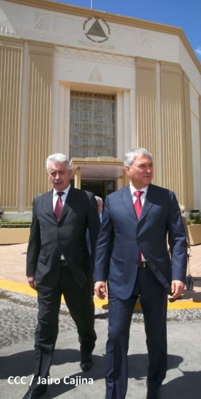 Delegación de la Federación Rusa, encabezada por el Presidente de la Duma Estatal de Rusia visitó Nicaragua