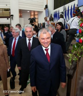 Delegación de la Federación Rusa, encabezada por el Presidente de la Duma Estatal de Rusia visitó Nicaragua