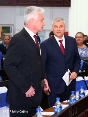 Delegación de la Federación Rusa, encabezada por el Presidente de la Duma Estatal de Rusia visitó Nicaragua