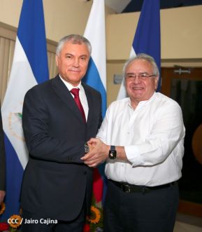 Delegación de la Federación Rusa, encabezada por el Presidente de la Duma Estatal de Rusia visitó Nicaragua