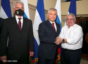 Delegación de la Federación Rusa, encabezada por el Presidente de la Duma Estatal de Rusia visitó Nicaragua
