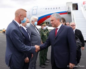 Delegación de la Federación Rusa, encabezada por el Presidente de la Duma Estatal de Rusia visitó Nicaragua