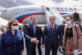 Delegación de la Federación Rusa, encabezada por el Presidente de la Duma Estatal de Rusia visitó Nicaragua