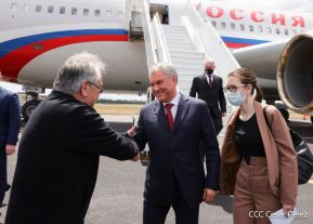 Delegación de la Federación Rusa, encabezada por el Presidente de la Duma Estatal de Rusia visitó Nicaragua