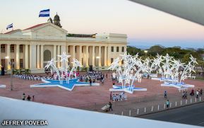 Así luce la nueva Plaza de la Soberanía Nacional en Managua