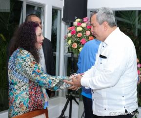 Encuentro del Presidente Daniel Ortega y Vicepresidenta Rosario Murillo con Presidente del BCIE