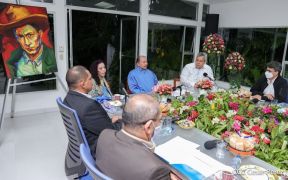 Encuentro del Presidente Daniel Ortega y Vicepresidenta Rosario Murillo con Presidente del BCIE