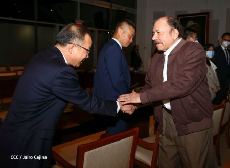 Presidente Daniel Ortega en encuentro con delegación de empresa estatal PowerChina