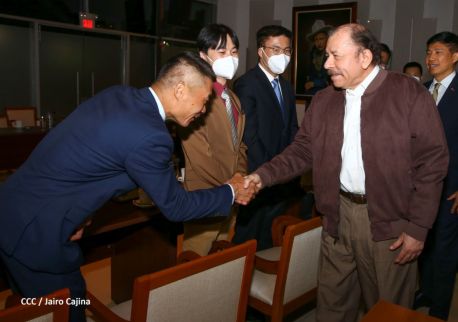 Presidente Daniel Ortega en encuentro con delegación de empresa estatal PowerChina