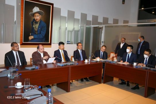 Presidente Daniel Ortega en encuentro con delegación de empresa estatal PowerChina
