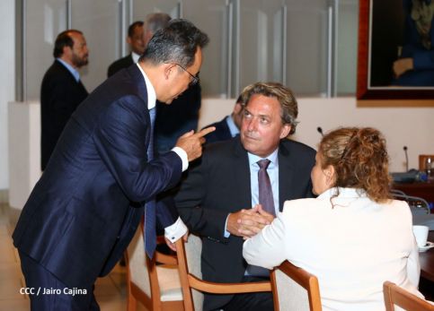 Presidente Daniel Ortega en encuentro con delegación de empresa estatal PowerChina