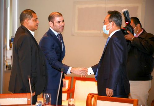 Presidente Daniel Ortega en encuentro con delegación de empresa estatal PowerChina