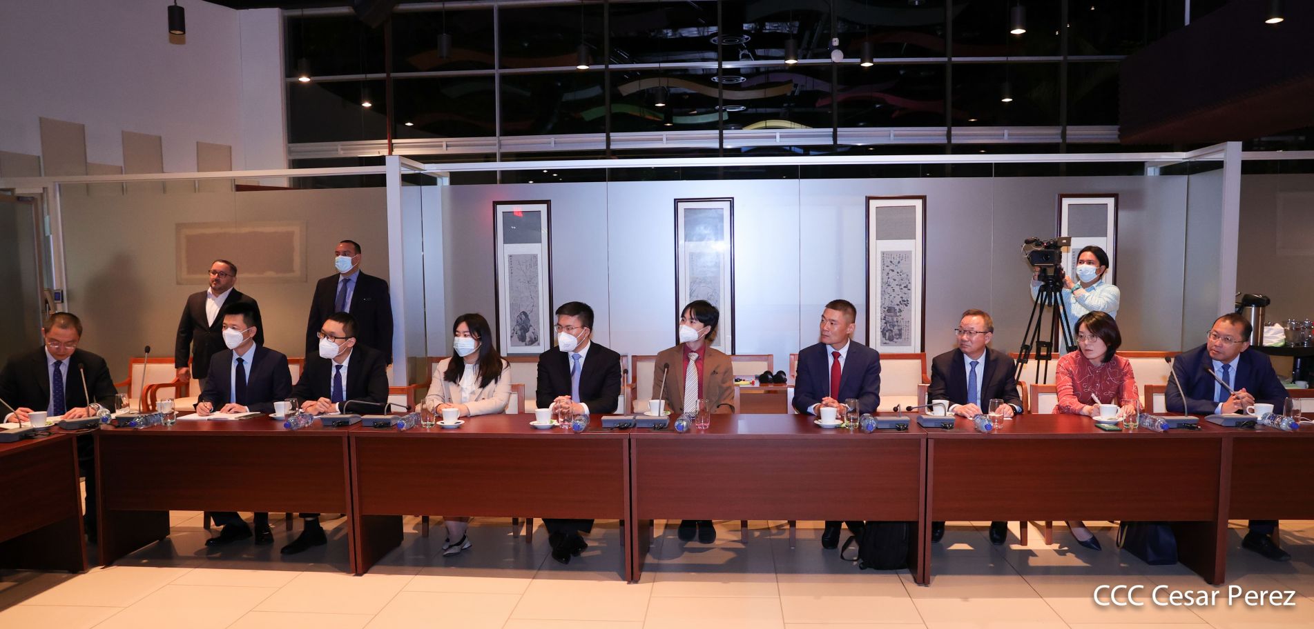 Presidente Daniel Ortega en encuentro con delegación de empresa estatal PowerChina