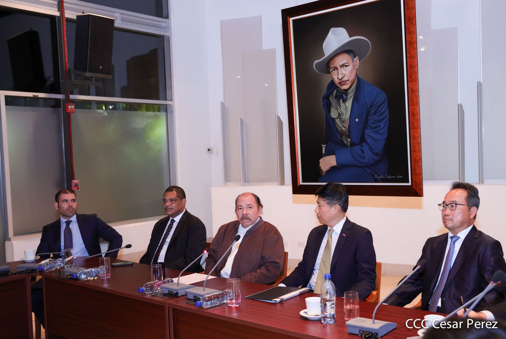 Presidente Daniel Ortega en encuentro con delegación de empresa estatal PowerChina