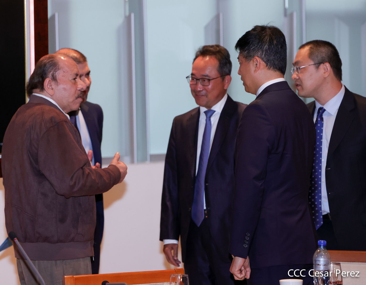Presidente Daniel Ortega en encuentro con delegación de empresa estatal PowerChina