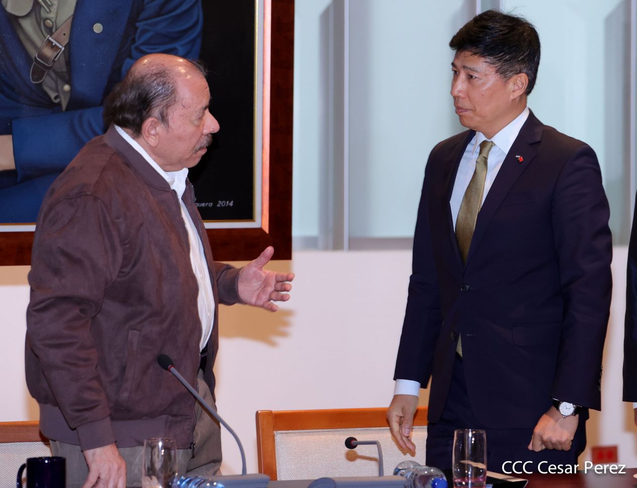 Presidente Daniel Ortega en encuentro con delegación de empresa estatal PowerChina
