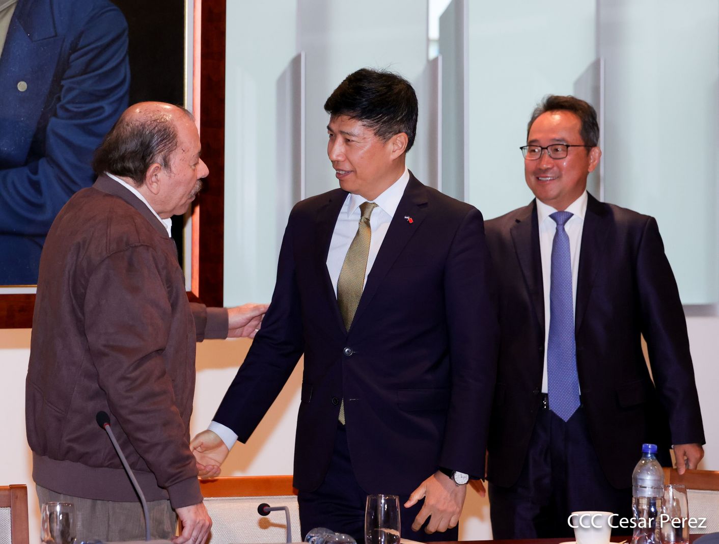 Presidente Daniel Ortega en encuentro con delegación de empresa estatal PowerChina