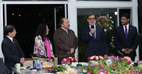 El Comandante Daniel Ortega y la Compañera Rosario Murillo en reunión con el Canciller de Venezuela  