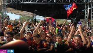 Miles de jóvenes se dieron cita en Estadio Virtual