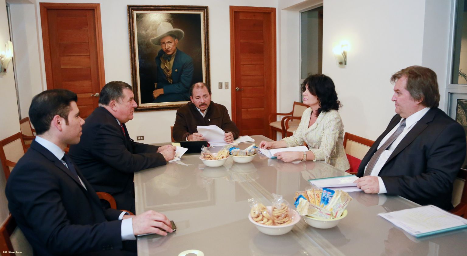 Presidente Daniel recibe a delegación parlamentaria de la Federación Rusa